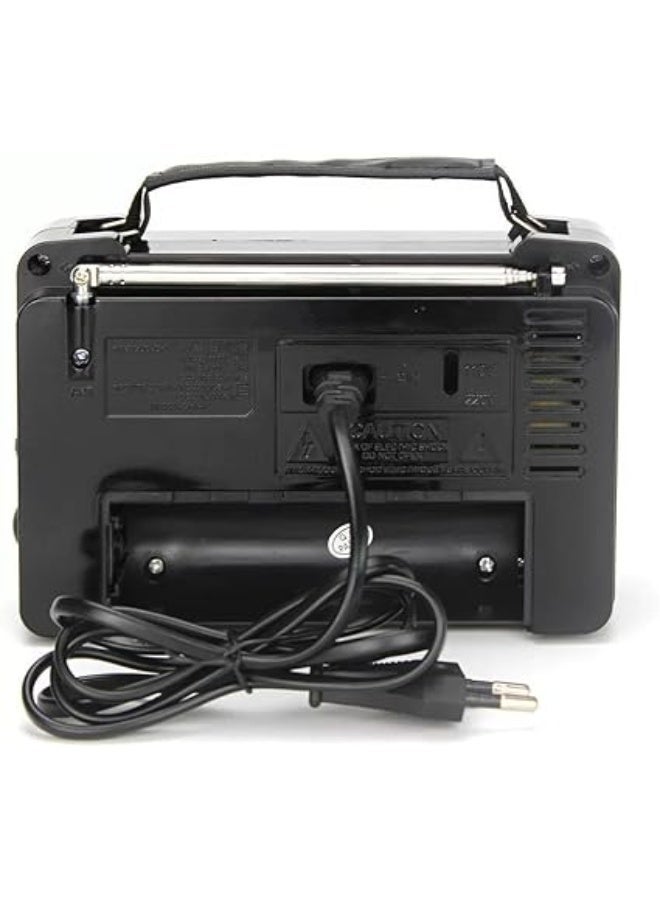 راديو – مزود بـ 4 موجات AM/FM/TV/SW1-2 – إشارة قوية وصوت نقي – يعمل بالكهرباء أو البطاريات – خفيف الوزن مع مقبض محمول – أفضل اختيار للاستماع لإذاعة القرآن الكريم - Image 2